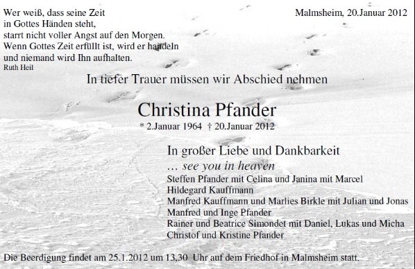 Traueranzeigen